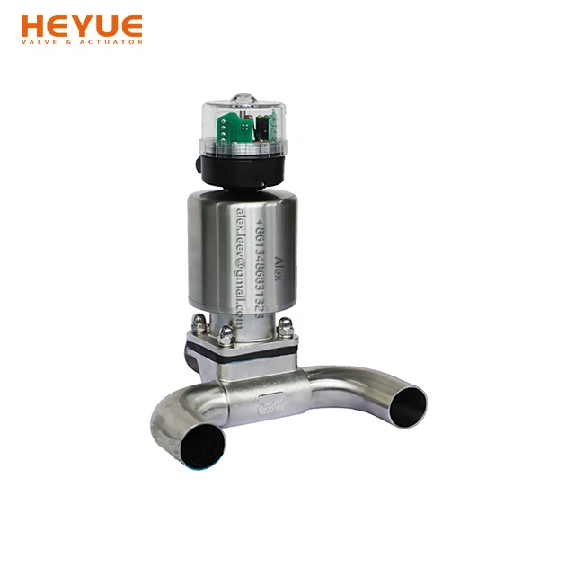 Пневматичний санітарний зварний діафрагмовий клапан