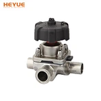 3-ходовий санітарний мембранний клапан